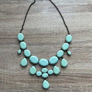 Mint Green J. Crew Statement Necklace